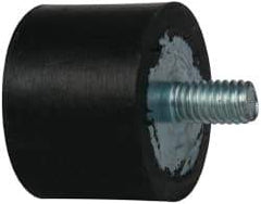 Tech Products - 96 Lb Capacity, 5/16-18 Plate/Stud Vibration Isolator - 1-3/8" Diam, 1" High - Industrial Tool & Supply
