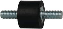 Tech Products - 50 Lb Capacity, 5/16-18 Stud/Stud Vibration Isolator - 1" Diam, 3/4" High - Industrial Tool & Supply