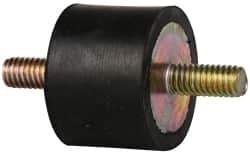Tech Products - 74 Lb Capacity, 5/16-18 Stud/Stud Vibration Isolator - 1-3/8" Diam, 1" High - Industrial Tool & Supply