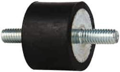 Tech Products - 105 Lb Capacity, 5/16-18 Stud/Stud Vibration Isolator - 1-1/2" Diam, 1" High - Industrial Tool & Supply