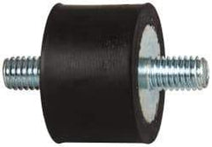Tech Products - 135 Lb Capacity, 3/8-16 Stud/Stud Vibration Isolator - 1-1/2" Diam, 1" High - Industrial Tool & Supply