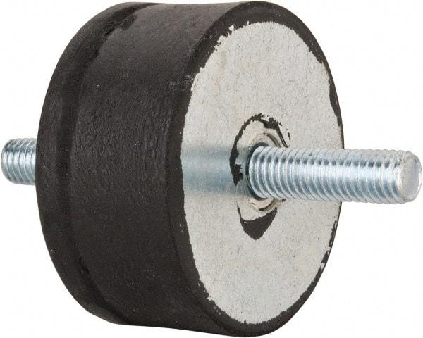 Tech Products - 540 Lb Capacity, 1/2-13 Stud/Stud Vibration Isolator - 3-1/8" Diam, 1-1/2" High - Industrial Tool & Supply