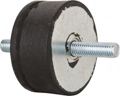 Tech Products - 540 Lb Capacity, 1/2-13 Stud/Stud Vibration Isolator - 3-1/8" Diam, 1-1/2" High - Industrial Tool & Supply