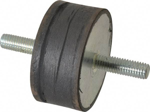 Tech Products - 760 Lb Capacity, 1/2-13 Stud/Stud Vibration Isolator - 3-1/8" Diam, 1-1/2" High - Industrial Tool & Supply