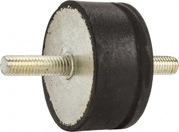 Tech Products - 980 Lb Capacity, 1/2-13 Stud/Stud Vibration Isolator - 3-1/8" Diam, 1-1/2" High - Industrial Tool & Supply