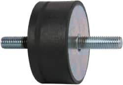 Tech Products - 1815 Lb Capacity, 1/2-13 Stud/Stud Vibration Isolator - 3-1/8" Diam, 1-1/2" High - Industrial Tool & Supply