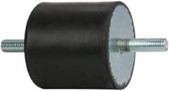 Tech Products - 250 Lb Capacity, 1/2-13 Stud/Stud Vibration Isolator - 3-1/8" Diam, 3" High - Industrial Tool & Supply