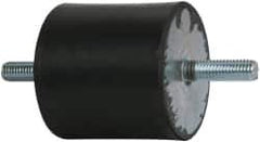 Tech Products - 690 Lb Capacity, 1/2-13 Stud/Stud Vibration Isolator - 3-1/8" Diam, 3" High - Industrial Tool & Supply