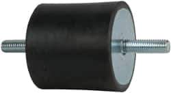 Tech Products - 1190 Lb Capacity, 1/2-13 Stud/Stud Vibration Isolator - 3-1/8" Diam, 3" High - Industrial Tool & Supply