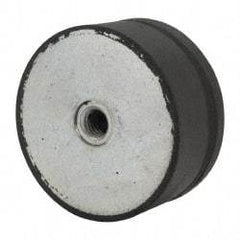 Tech Products - 950 Lb Capacity, 1/2-13 Plate/Plate Vibration Isolator - 3-1/8" Diam, 1-1/2" High - Industrial Tool & Supply
