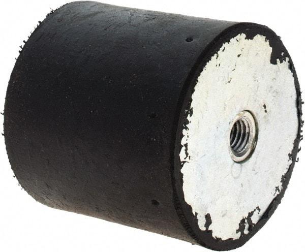 Tech Products - 410 Lb Capacity, 1/2-13 Plate/Plate Vibration Isolator - 3-1/8" Diam, 3" High - Industrial Tool & Supply