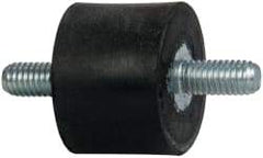 Tech Products - 44 Lb Capacity, M6 Stud/Stud Vibration Isolator - 25mm Diam, 19mm High - Industrial Tool & Supply