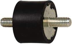 Tech Products - 55 Lb Capacity, M6 Stud/Stud Vibration Isolator - 25mm Diam, 19mm High - Industrial Tool & Supply