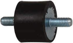 Tech Products - 60 Lb Capacity, M6 Stud/Stud Vibration Isolator - 25mm Diam, 19mm High - Industrial Tool & Supply