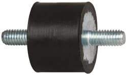 Tech Products - 70 Lb Capacity, M6 Stud/Stud Vibration Isolator - 25mm Diam, 19mm High - Industrial Tool & Supply