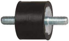 Tech Products - 70 Lb Capacity, M6 Stud/Stud Vibration Isolator - 25mm Diam, 19mm High - Industrial Tool & Supply