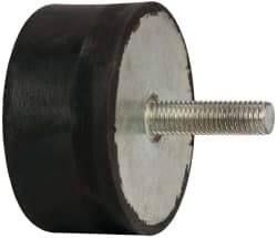 Tech Products - 760 Lb Capacity, M12 Plate/Plate Vibration Isolator - 79mm Diam, 38mm High - Industrial Tool & Supply