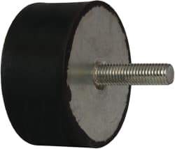 Tech Products - 1815 Lb Capacity, M12 Plate/Stud Vibration Isolator - 79mm Diam, 38mm High - Industrial Tool & Supply