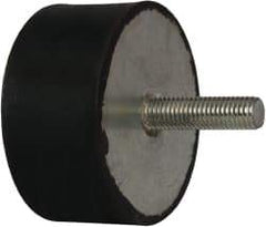 Tech Products - 1815 Lb Capacity, M12 Plate/Stud Vibration Isolator - 79mm Diam, 38mm High - Industrial Tool & Supply