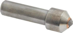 Made in USA - 1-1/2 Carat Single Point Diamond Dresser - 1-1/2" Long x 7/16" Shank Diam, 5/8" Diam x 5/8" Thick Head - Industrial Tool & Supply