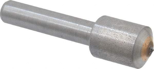 Made in USA - 1/4 Carat Single Point Diamond Dresser - 1-1/8" Long x 1/4" Shank Diam, 7/16" Diam x 5/8" Thick Head - Industrial Tool & Supply