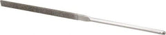 Grobet - 5-1/2" OAL Fine Equalling Needle Diamond File - 2-1/2 LOC, 220 Grit - Industrial Tool & Supply