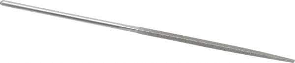 Grobet - 5-1/2" OAL Very Fine Square Needle Diamond File - 2-1/2 LOC, 220 Grit - Industrial Tool & Supply