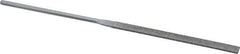 Grobet - 5-1/2" OAL Medium Equalling Needle Diamond File - 2-1/2 LOC, 126 Grit - Industrial Tool & Supply