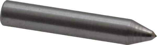 Made in USA - 1-1/2" Long x 1/4" Shank Diam Single Point Diamond Dresser - 90° Included Angle - Industrial Tool & Supply