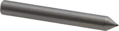 Made in USA - 1" Long x 1/8" Shank Diam Single Point Diamond Dresser - 60° Included Angle - Industrial Tool & Supply