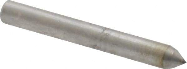 Made in USA - 1" Long x 1/8" Shank Diam Single Point Diamond Dresser - 70° Included Angle - Industrial Tool & Supply
