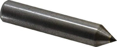 Made in USA - 1/3 Carat Single Pencil Point Diamond Dresser - 2" Long x 3/8" Shank Diam, 60° Included Angle - Industrial Tool & Supply