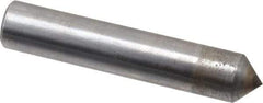 Made in USA - 1/3 Carat Single Pencil Point Diamond Dresser - 2" Long x 3/8" Shank Diam, 90° Included Angle - Industrial Tool & Supply