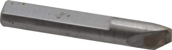Made in USA - 0.005" Single Point Diamond Dresser - 1-9/16" Long x 1/4" Shank Diam, 40° Included Angle - Industrial Tool & Supply