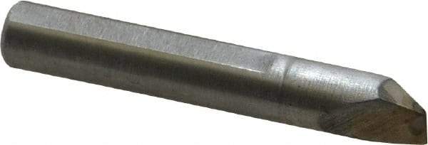 Made in USA - 0.015" Single Point Diamond Dresser - 1-9/16" Long x 1/4" Shank Diam, 40° Included Angle - Industrial Tool & Supply