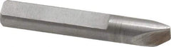 Made in USA - 0.025" Single Point Diamond Dresser - 1-9/16" Long x 1/4" Shank Diam, 40° Included Angle - Industrial Tool & Supply