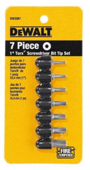 DeWALT - 7 Piece, Screwdriver Bit Set - Torx - Industrial Tool & Supply