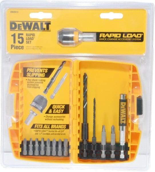 DeWALT - 15 Piece, Screwdriver Bit Set - Industrial Tool & Supply