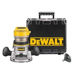 DeWALT - 1.75 hp, 24,500 RPM, Fixed Base Router Kit - 11 Amps, 1/4 and 1/2 Inch Collet - Industrial Tool & Supply