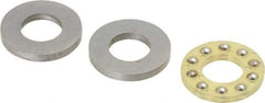 Boston Gear - 5/16" Inside x 5/8" Outside Diam, 1/4" Thick, Alloy Steel Ball Thrust Bearing - Industrial Tool & Supply