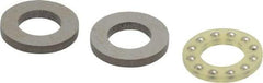 Boston Gear - 3/8" Inside x 11/16" Outside Diam, 9/32" Thick, Alloy Steel Ball Thrust Bearing - Industrial Tool & Supply