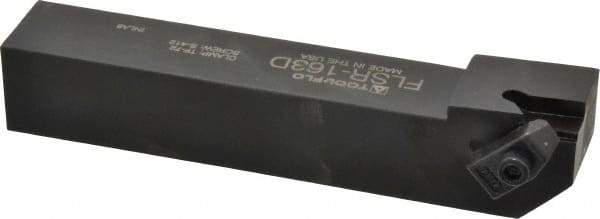 Tool-Flo - External Thread, Right Hand Cut, 1" Shank Width x 1" Shank Height Indexable Threading Toolholder - 6" OAL, FL 3R Insert Compatibility, FLS Toolholder, Series FLSR - Industrial Tool & Supply