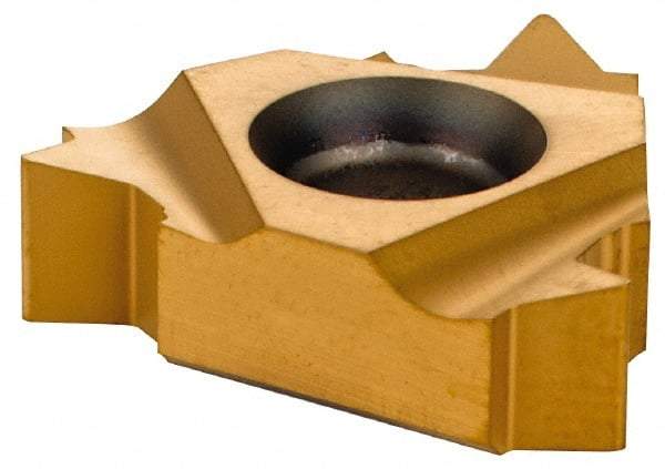 Seco - 22NR Internal Right Hand 6 UN Laydown Threading Insert - Grade CP500, TiAlN/TiN Coated Carbide - Industrial Tool & Supply