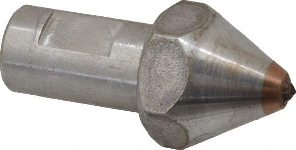 Norton - 1/3 Carat Single Point Diamond Dresser - 1-7/16" Long x 7/16" Shank Diam, 60° Included Angle - Industrial Tool & Supply