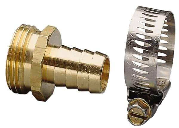 Nelson - 3/4 Garden Hose Fitting - Brass, Male Connector - Industrial Tool & Supply