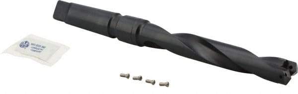 Allied Machine and Engineering - Series 1, 13/16" Max Diam, 3MT Taper Shank, Helical Flute Spade Drill - 4-3/4" Max Depth, 6-17/64" Body Length, 9-3/4" OAL, Standard Length, Through Coolant - Industrial Tool & Supply
