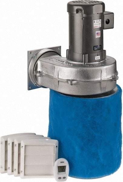 Electra-Kool - 3 Phase, 4.1 to 3.6/1.8 Amp, 1200 CFM, 3,450 RPM, 1000 Cubic Ft. Filtered Enclosure Blower - 6 Inch Inside Width - Industrial Tool & Supply