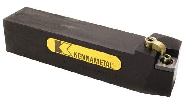 Kennametal - MSBN, Left Hand Cut, 15° Lead Angle, 20mm Shank Height x 20mm Shank Width, Negative Rake Indexable Turning Toolholder - 125mm OAL, SN..1204.. Insert Compatibility, Series Kenloc - Industrial Tool & Supply