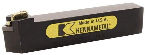 Kennametal - MSDN, Neutral Cut, 0° Lead Angle, 20mm Shank Height x 20mm Shank Width, Negative Rake Indexable Turning Toolholder - 125mm OAL, SN..1204.. Insert Compatibility, Series Kenloc - Industrial Tool & Supply