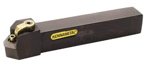 Kennametal - MSSN, Right Hand Cut, 45° Lead Angle, 25mm Shank Height x 25mm Shank Width, Negative Rake Indexable Turning Toolholder - 150mm OAL, SN..1204.. Insert Compatibility, Series Kenloc - Industrial Tool & Supply